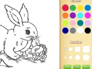 Spill Bunny Coloring Book for Kids online