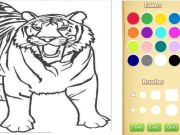 Spill Tiger-fargeleggingsbok online