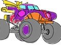 Spill Monster Truck Coloring Book online