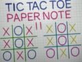 Spill Tic tac toe papir note II online