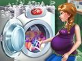 Spill Gravid prinsesse vaskeri dag  online