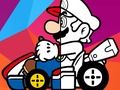 Spill Mario kjører fargeleggingsbok online