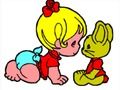 Spill Tilbake til skolen: Baby Girl Coloring  online