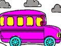 Spill Skole buss fargeleggingsbok  online