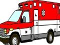 Spill Ambulansebiler Bilde å fargelegge  online