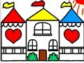 Spill Tilbake til skolen Coloring Book DOLLHOUSE  online