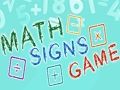 Spill Math Signs Game online