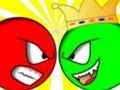 Spill Rød ball kontra grønn konge  online