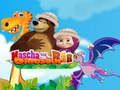 Spill Masha og Bear Dinosaur online