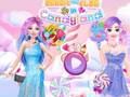 Spill Barbie og Elsa i Candyland  online