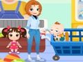 Spill Søt familie shopping  online