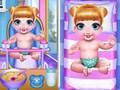 Spill Prinsesse nyfødte tvillinger babypleie online
