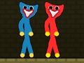Spill Rød og blå Stickman Huggy  online