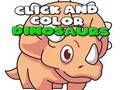 Spill Klikk og farge dinosaurer  online