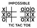 Spill Umulig tic tac toe  online