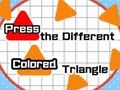 Spill Trykk på The Different Colored Triangle  online