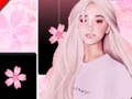 Spill Ariana Grande Piano Fliser Rosa, musikk og magi  online