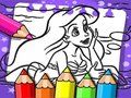 Spill Ariel Havfruen Fargebok  online