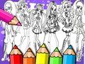 Spill Monster High Coloring Book online