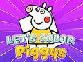 Spill La oss farge piggys  online