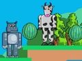 Spill Hippo vs Cow Monster online