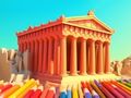 Spill Fargebok: Parthenon Temple  online
