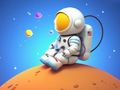 Spill Fargebok: Spaceman Sitting  online