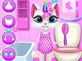 Spill Kitty Unicorn daglig pleie  online