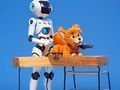 Spill Fargebok: Robot og hund  online