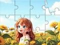 Spill Jigsaw Puzzle: Sunflower Girl online