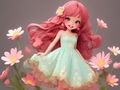 Spill Fargebok: Blomsterkjole  online