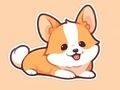 Spill Fargebok: Corgi  online