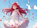 Spill Jigsaw Puzzle: White Dress Girl online