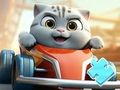 Spill Jigsaw Puzzle: Cat Racing Driver online