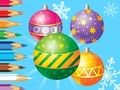 Spill Fargebok: Julepyntballer  online