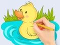 Spill Fargebok: Baby Duck Swim  online