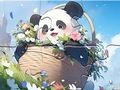 Spill Jigsaw Puzzle: Teppe Panda online