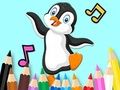 Spill Fargebok: Dansende pingvin  online