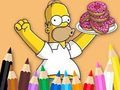 Spill Fargebok: Simpson Donut  online