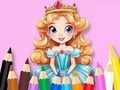 Spill Fargebok: Blomsterprinsesse  online