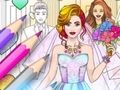 Spill Bryllup Coloring Dress Up Game  online
