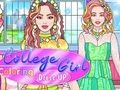 Spill College Girl Coloring Dress Up online