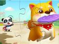 Spill Jigsaw Puzzle: Little Panda Play with Pet online