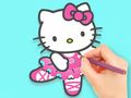Spill Fargebok: Hello Kitty Dancing  online