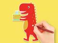 Spill Fargebok: Dinosaurbursdag  online