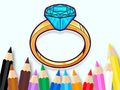 Spill Fargebok: Edelstenring  online