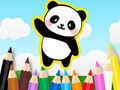 Spill Fargebok: Søt Panda  online
