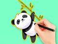 Spill Fargebok: Panda Eat Bamboo  online