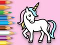 Spill Fargebok: Happy Unicorn  online