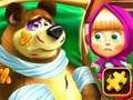 Spill Masha og Bear Jigsaw -puslespillet online